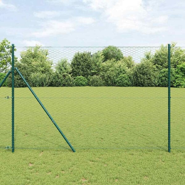 Hexagonální oplocení 1,5 x 10 m PVC Zelená