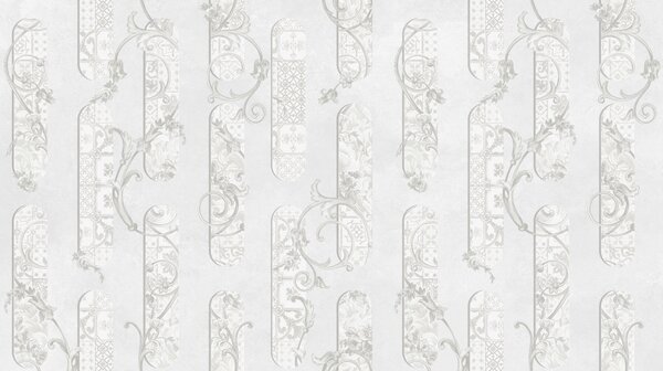 Fototapeta Bílá tapeta s květinovými vzory, Designové fototapety na zeď, Populární fototapety, t00848 - Tapeko.co.cz