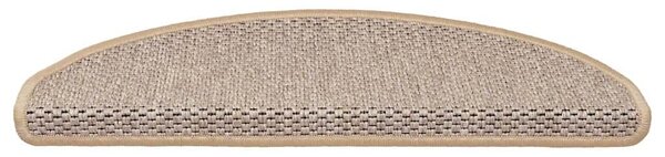 Samolepící nášlapy na schody vzhled sisal 15 ks 65x21x4 cm 326880