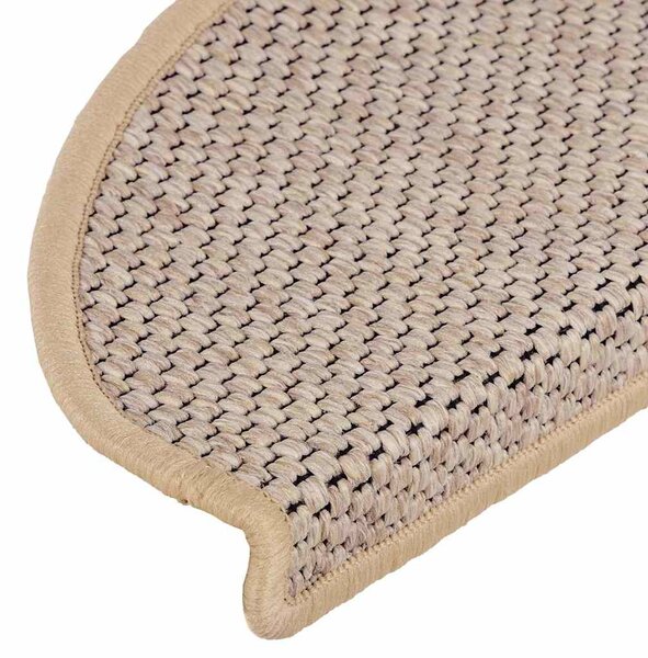 Samolepící nášlapy na schody vzhled sisal 15 ks 65x21x4 cm 326880