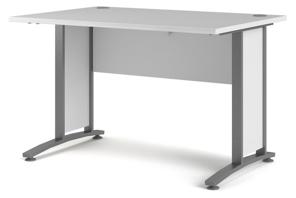 Kancelářský stůl Prima 80400/70 bílý/stříbrné nohy - Tvilum