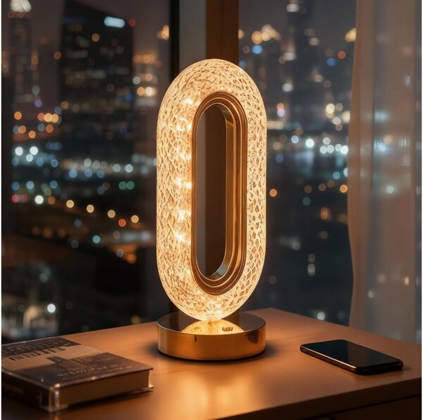 LED Stmívatelná nabíjecí stolní lampa DUBAI LED/2W/5V 400 mAh zlatá