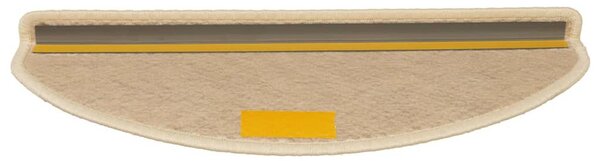 Samolepicí nášlapy na schody sisal 15 ks 65 x 21 x 4 cm berber 326881