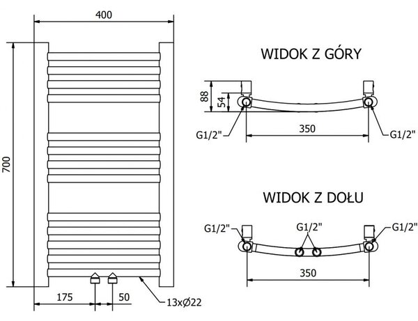 Mexen Ares elektrický radiátor 700 x 400 mm, 300 W, bílý - W102-0700-400-2300-20