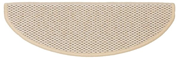 Samolepicí nášlapy na schody sisal 15 ks 65 x 21 x 4 cm berber 326881