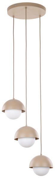 TK Lighting Závěsné svítidlo na lanku 10720 BONO písková 3XG9
