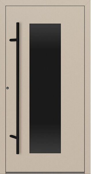 Hliníkové vchodové dveře FM Turen Premium P90 M28 BLACKLINE krémová RAL1015