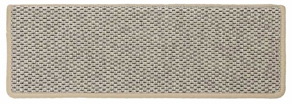 Samolepící nášlapy na schody vzhled sisal 15ks 65x21x4cm zelené 326887