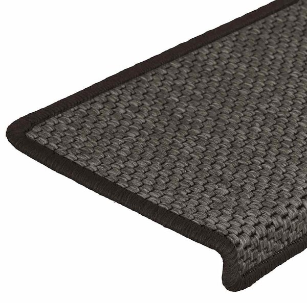 Samolepící nášlapy na schody vzhled sisal 15 ks 65x21x4 cm 326885