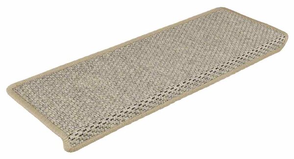 Samolepící nášlapy na schody vzhled sisal 15ks 65x21x4cm zelené 326887