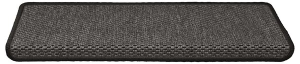 Samolepící nášlapy na schody vzhled sisal 15 ks 65x21x4 cm 326885