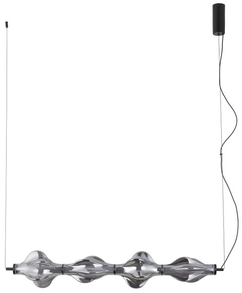 TK Lighting Závěsné svítidlo na lanku 18217 ELVA černá LED 30W