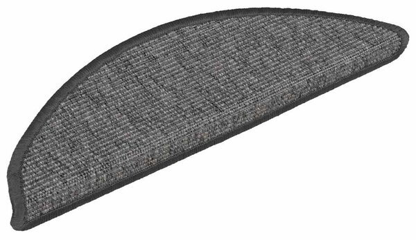 Schodové rohože 15 ks 56 x 17 x 3 cm béžovo-šedé, půlkulaté 326894