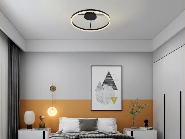 LED Stmívatelný přisazený lustr LED/55W/230V 3000-6500K + dálkové ovládání