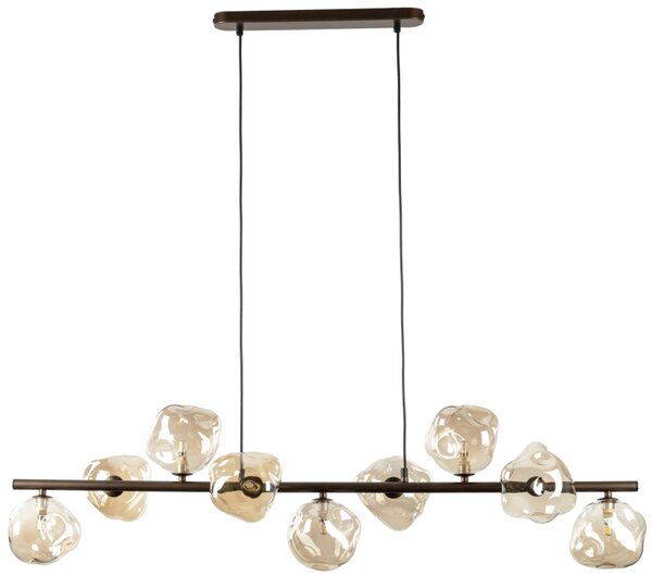 TK Lighting Závěsné svítidlo na lanku 11037 LAVA hnědá