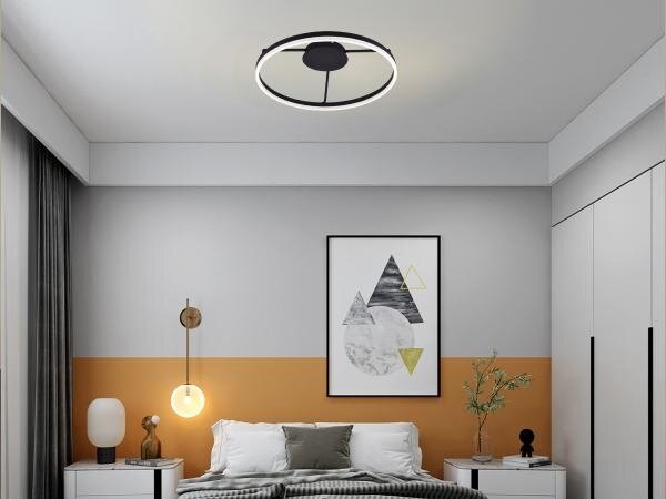 LED Stmívatelný přisazený lustr LED/55W/230V 3000-6500K + dálkové ovládání