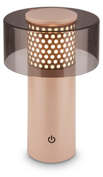 BRILONER Gila stolní lampa - 2,6W, 200lm, bezdrátová, LED, IP44, dotykový vypínač, stmívatelná, antracit/béžová 7669011