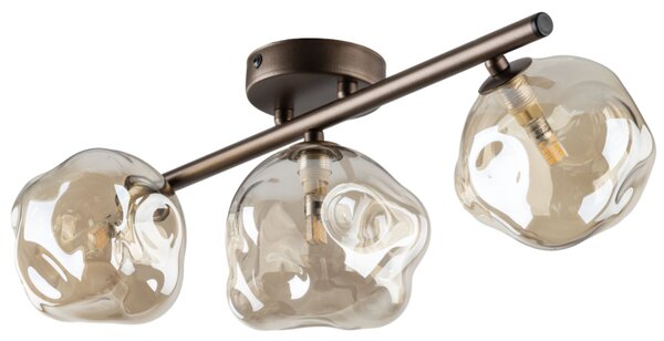 TK Lighting Stropní přisazené svítidlo 11035 LAVA hnědá