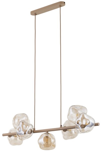 TK Lighting Závěsné svítidlo na lanku 11109 LAVA písková