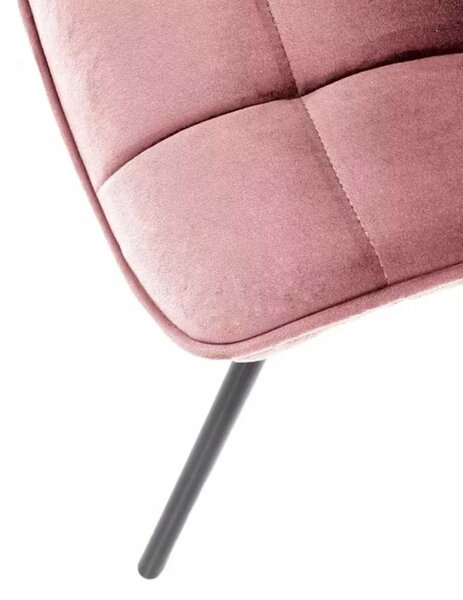 LuxuryForm Jídelní židle ORLEN VELUR - růžová