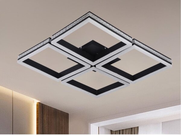 LED Stmívatelný přisazený lustr LED/215W/230V 3000-6500K + dálkové ovládání