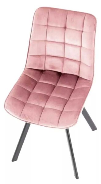 LuxuryForm Jídelní židle ORLEN VELUR - růžová