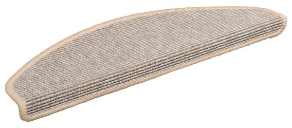 Schodové rohože 15 ks 65 x 21 x 4 cm stříbrné, půlkulaté, velké 326901