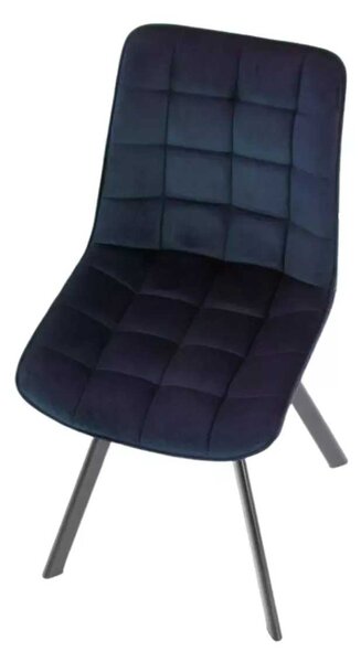 LuxuryForm Jídelní židle ORLEN VELUR - tmavě modrá