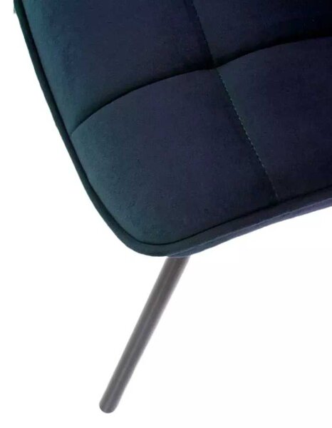 LuxuryForm Jídelní židle ORLEN VELUR - tmavě modrá