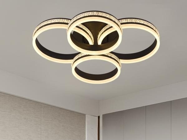 LED Stmívatelný přisazený lustr LED/150W/230V 3000-6500K + dálkové ovládání