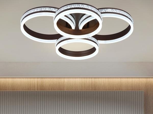 LED Stmívatelný přisazený lustr LED/150W/230V 3000-6500K + dálkové ovládání