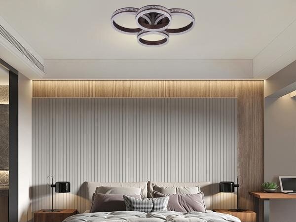 LED Stmívatelný přisazený lustr LED/150W/230V 3000-6500K + dálkové ovládání