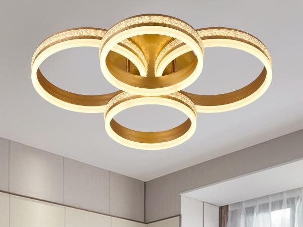 LED Stmívatelný přisazený lustr LED/150W/230V 3000-6500K + dálkové ovládání
