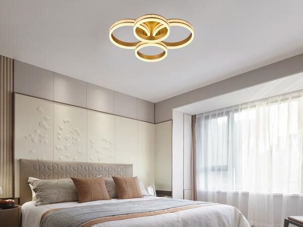LED Stmívatelný přisazený lustr LED/150W/230V 3000-6500K + dálkové ovládání