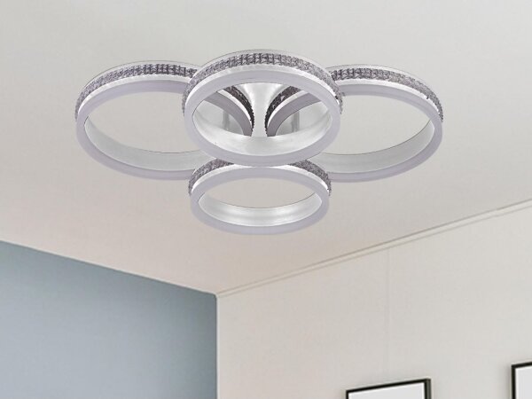 LED Stmívatelný přisazený lustr LED/150W/230V 3000-6500K + dálkové ovládání
