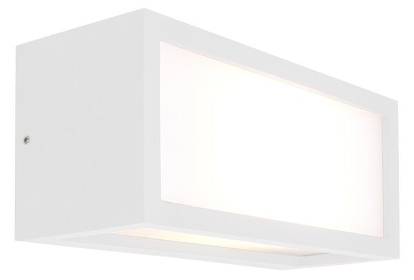 Mantra 7051 Utah, bílé venkovní nástěnné svítidlo 1xE27 20W, šířka 25cm, IP65