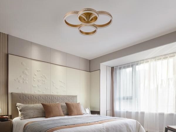 LED Stmívatelný přisazený lustr LED/150W/230V 3000-6500K + dálkové ovládání