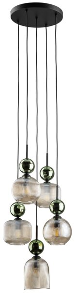 TK Lighting Závěsné svítidlo na lanku 11149 SOPHIA zelená koňaková