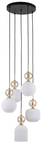 TK Lighting Závěsné svítidlo na lanku 11593 SOPHIA koňaková bílá