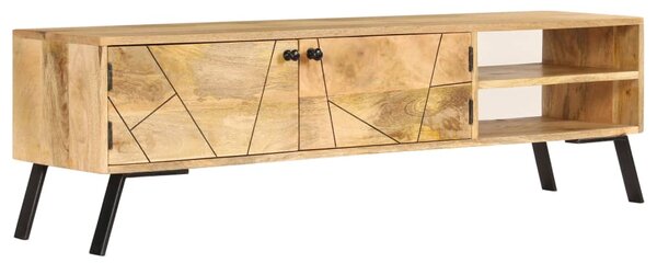 TV stolek masivní mangovníkové dřevo 140 x 30 x 40 cm