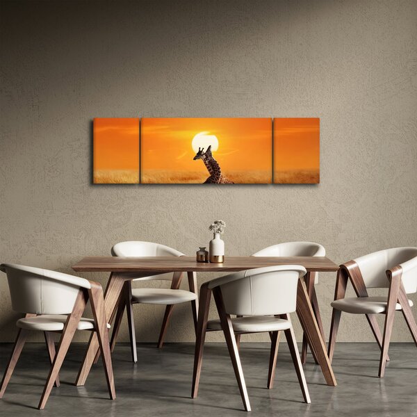 Obraz - Žirafy v národním parku Serengeti (170x50 cm)