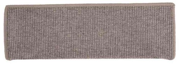 Schodové rohože 15 ks 65 x 21 x 4 cm tmavě béžové s obdélníkovým okrajem 326908