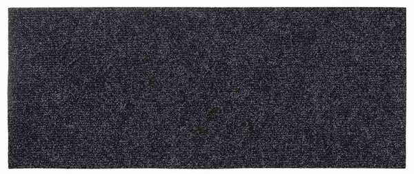 Schodové rohože samolepicí 15 ks 60 x 25 cm tmavě šedé obdélníkové 326913