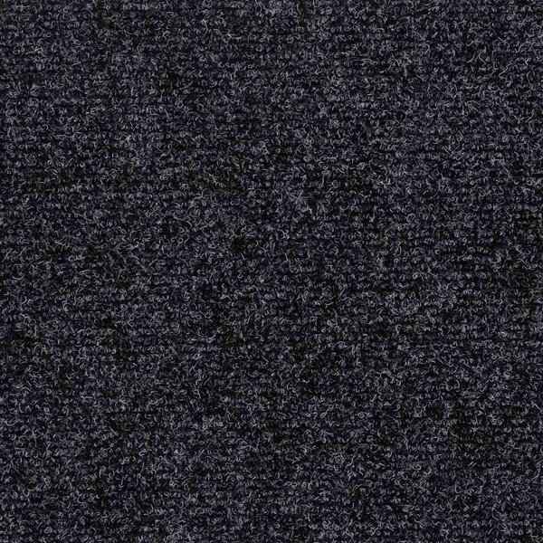 Schodové rohože samolepicí 15 ks 60 x 25 cm tmavě šedé obdélníkové 326913
