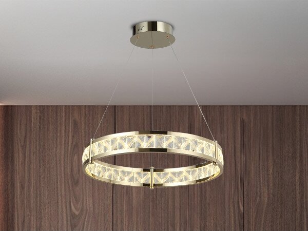 LED Stmívatelný lustr na lanku ENRIQUE LED/40W/230V 3000-6000K +dálkové ovládání