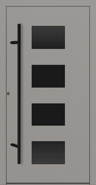 Hliníkové vchodové dveře FM Turen Premium P90 M311 BLACKLINE šedá RAL9007