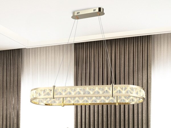 LED Stmívatelný lustr na lanku ENRIQUE LED/50W/230V 3000-6000K +dálkové ovládání