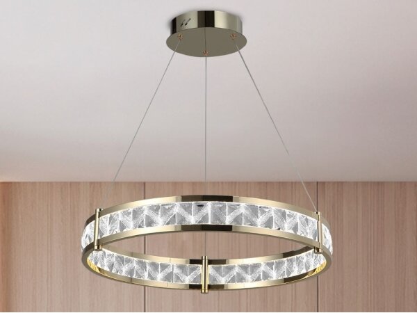 LED Stmívatelný lustr na lanku ENRIQUE LED/55W/230V 3000-6000K +dálkové ovládání