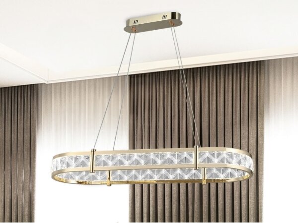 LED Stmívatelný lustr na lanku ENRIQUE LED/50W/230V 3000-6000K +dálkové ovládání