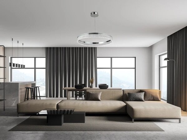 LED Stmívatelný křišťálový lustr na lanku THALIA LED/55W/230V 3000-6000K + DO